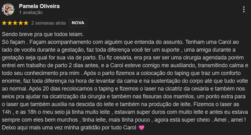 Depoimento 15 Caroline Bauce